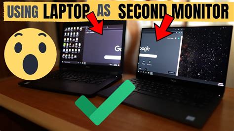Can I use another laptop as a second monitor?
