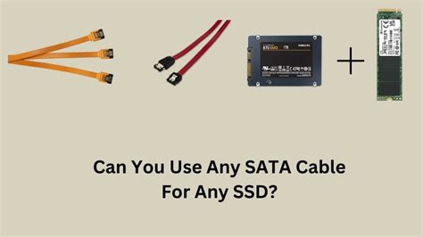 Can I use any SATA cable for hard drive?