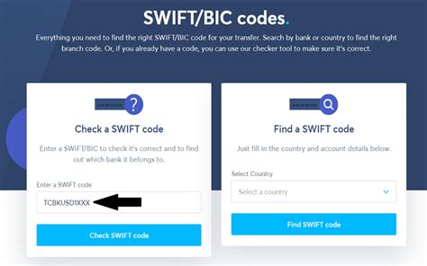 Can I use any SWIFT code?