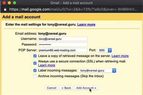 Can I use any email address in Gmail?
