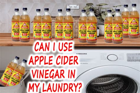 Can I use apple cider vinegar instead of white vinegar in washing machine?