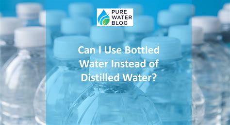 Can I use bottled water instead of distilled?