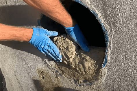Can I use cement to fill a hole?