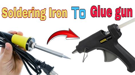 Can I use glue gun as soldering iron?