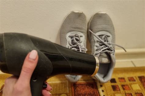 Can I use hair dryer to dry shoes?
