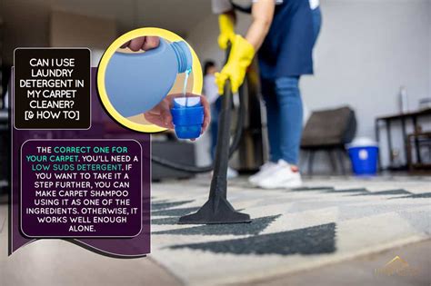 Can I use laundry detergent in my carpet cleaner?