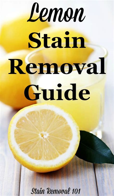 Can I use lemon juice instead of vinegar to remove stains?