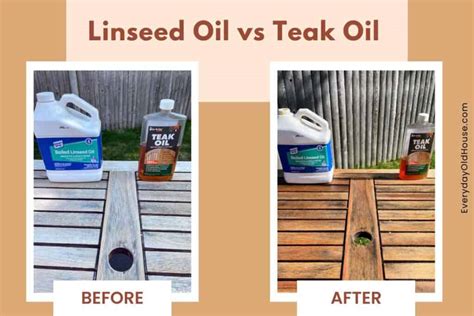 Can I use linseed oil instead of teak oil?