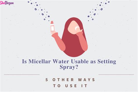 Can I use micellar water as a face mist?