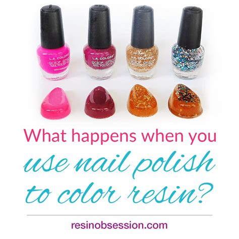 Can I use nail polish instead of resin?