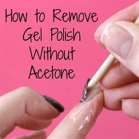 Can I use nail polish remover instead of acetone to remove acrylic nails?