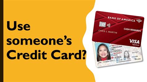 Can I use someone else's Best Buy credit card?