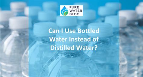 Can I use spring water instead of distilled water?