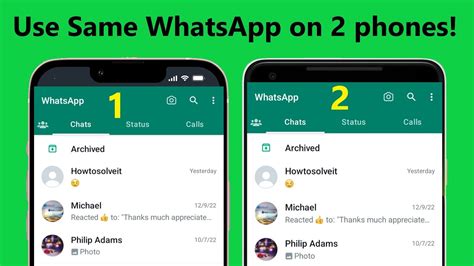 Can I use the same number on two phones for WhatsApp?