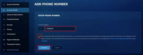 Can I use the same phone number for two Blizzard accounts?