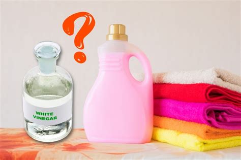 Can I use vinegar and fabric softener together?