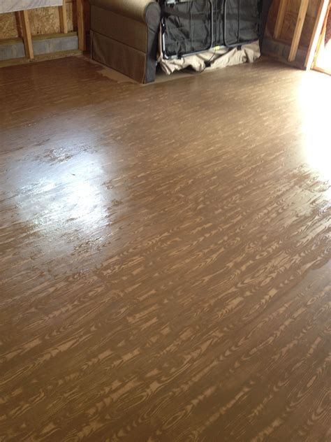 Can I use wood paint on concrete floor?