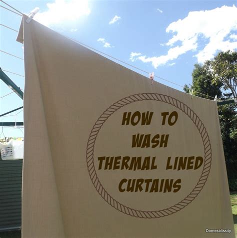 Can I wash curtains with thermal lining?