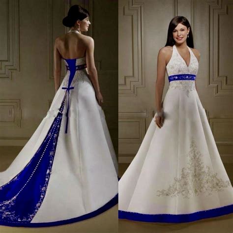 Can I wear a blue and white dress to a wedding?