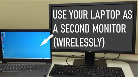 Can I wirelessly connect my laptop to a monitor?
