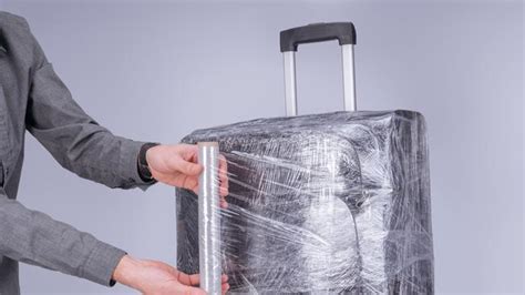 Can I wrap my luggage in plastic for international flight?