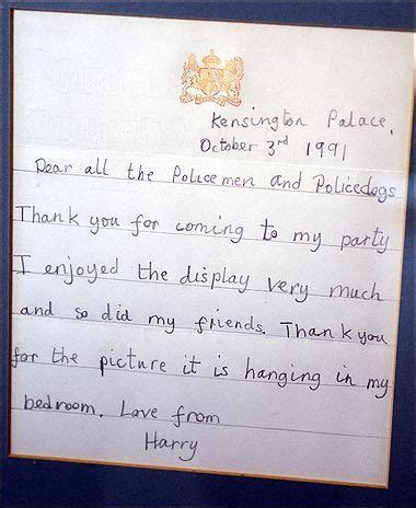 Can I write a letter to Prince Harry?