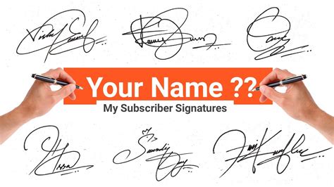 Can I write my name instead of signature?