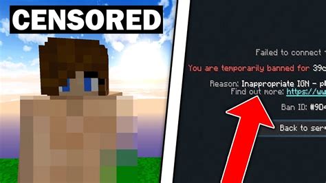 Can Minecraft ban you for your skin?