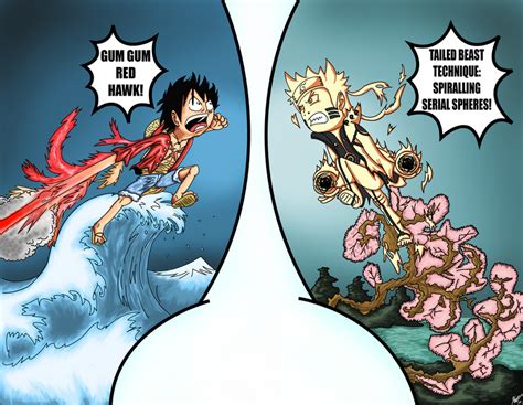Can Naruto hit Luffy?
