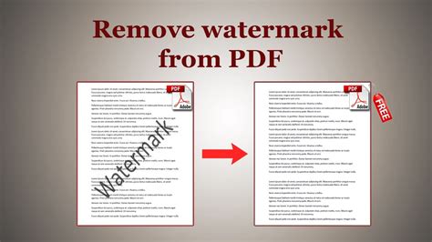 Can PDF watermark be removed?