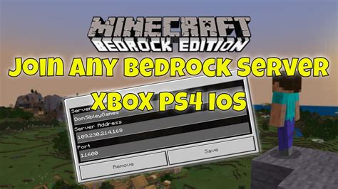 Can PS4 join Bedrock server?