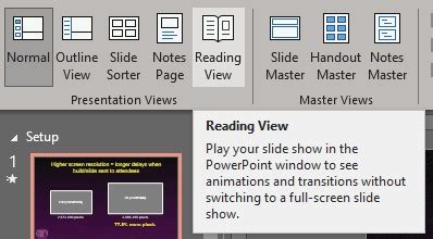 Can PowerPoint be read by a screen reader?