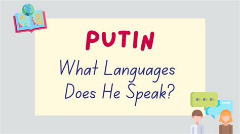 Can Putin speak other languages?