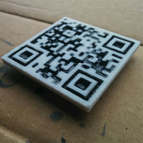 Can QR codes be 3D printed?