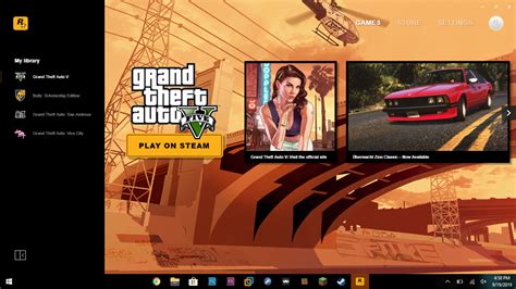 Can Rockstar launcher play with steam?