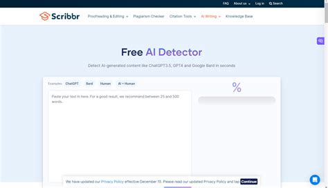 Can Scribbr detect AI?