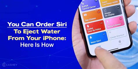 Can Siri eject water from iPhone?
