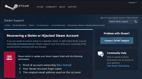 Can Steam recover stolen accounts?