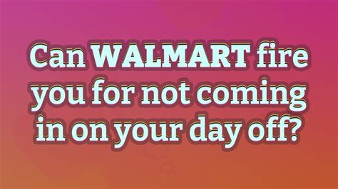 Can Walmart fire you over the phone?