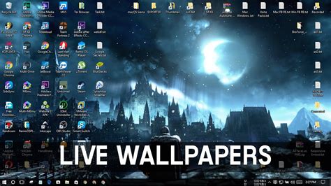 Can Windows 10 have live wallpapers?