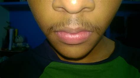 Can a 13 year old have a mustache?