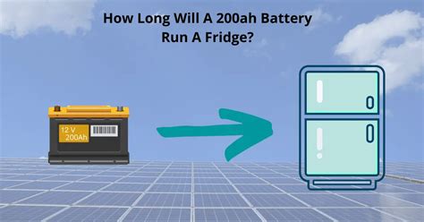 Can a 200Ah battery run a fridge?