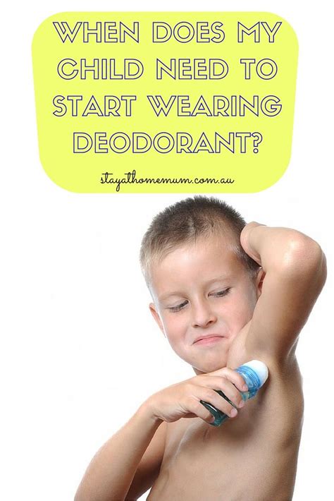 Can a 4 year old wear deodorant?
