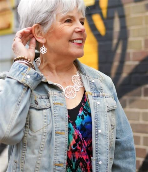 Can a 65 year old woman wear a denim jacket?