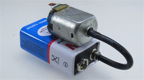 Can a 9V battery power a motor?