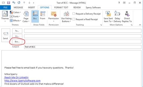 Can a BCC reply all in Outlook?