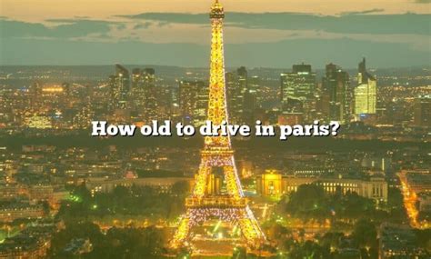 Can a British 17 year old drive in France?