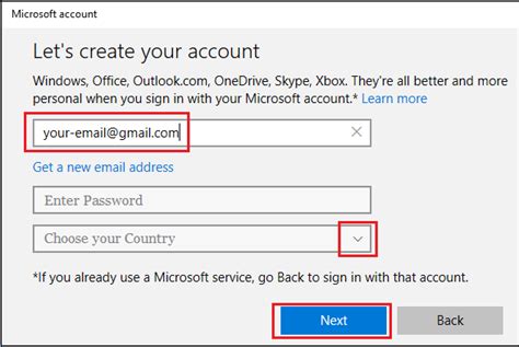 Can a Microsoft account be Gmail?