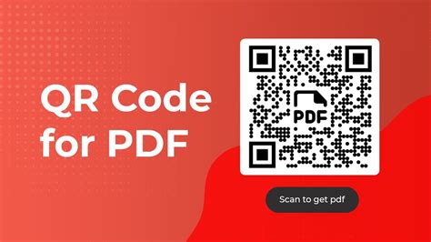 Can a QR code be made for a PDF?