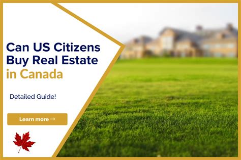 Can a US citizen buy a home in Canada?